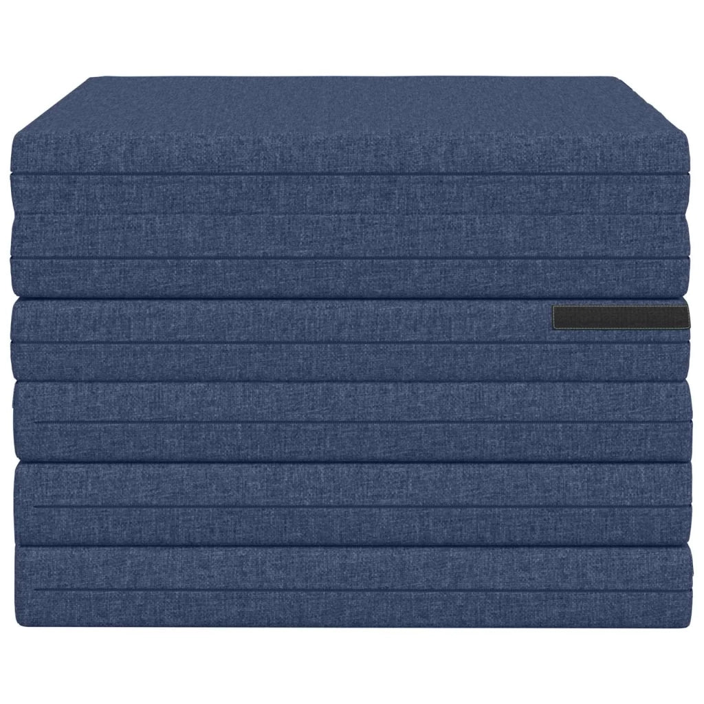 Divano Letto Pieghevole 140 x 67 x 45 cm Blu 900273