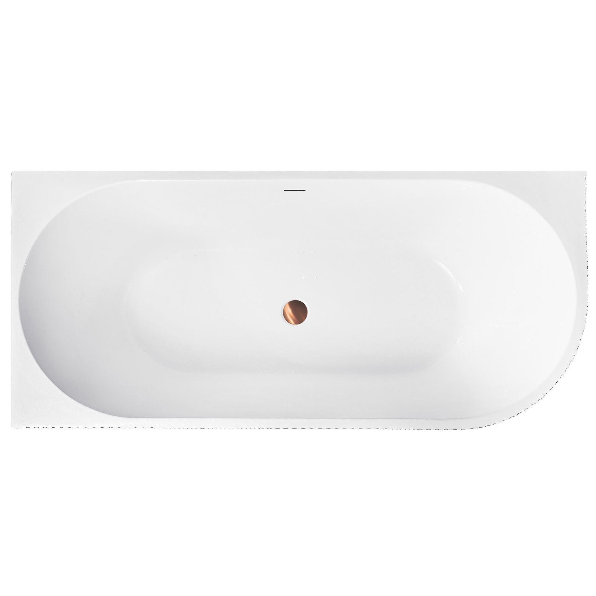 Vasca Bagno Wenus Sinistra 170cm Copritappo rame spazzolato