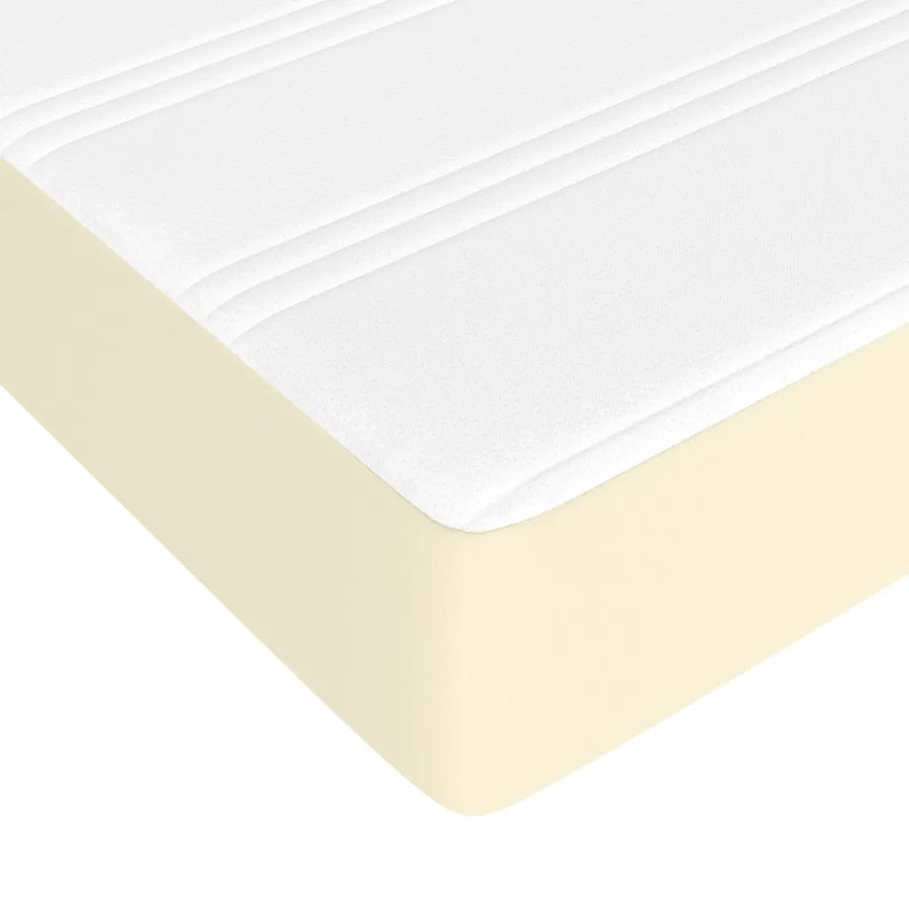 Materasso a Molle Insacchettate Crema 90x200x20cm in Similpelle