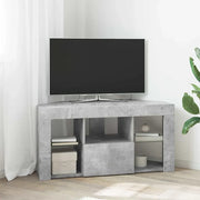 Mobile TV LED Angolare Grigio cemento 100 x 40 x 50 cm 889798