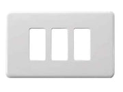COPRINTERRUTTORI 3 POSTI IN NYLON- - bianco art.0800.03 - 2 pezzi MINUMET
