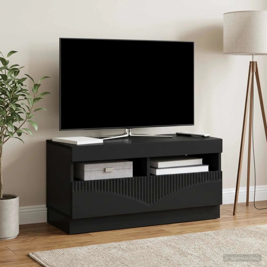Mobile TV LED Nero Legno ingegnerizzato 897436