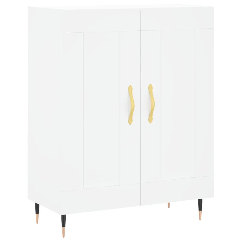 Credenza | Madia | Buffet da pranzo | Armadio da pranzo Bianca 69,5x34x90 cm in Legno Multistrato