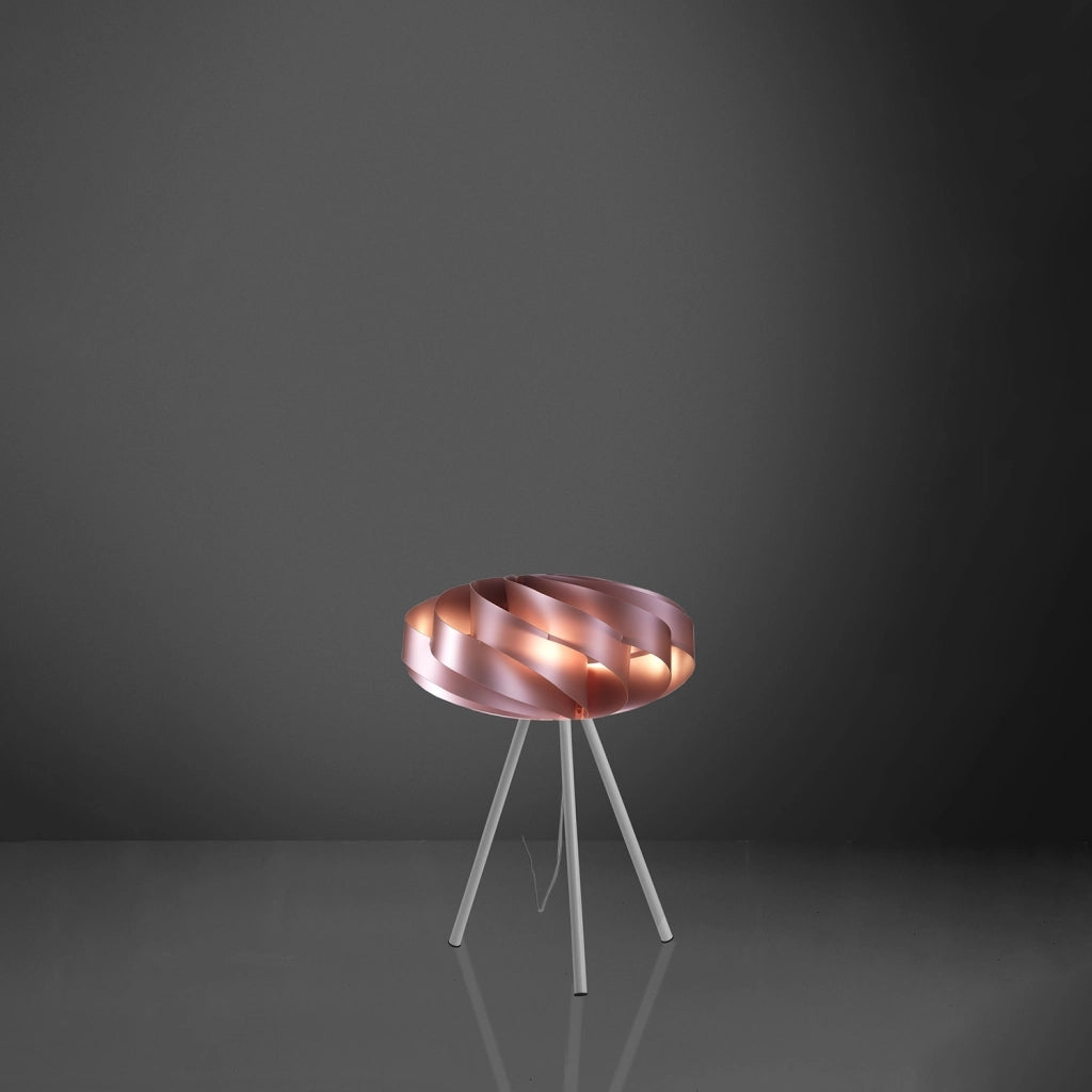 Lampada Da Scrivania Moderna Flat Polilux ® Pink Metal E Metallo 1 Luce E27