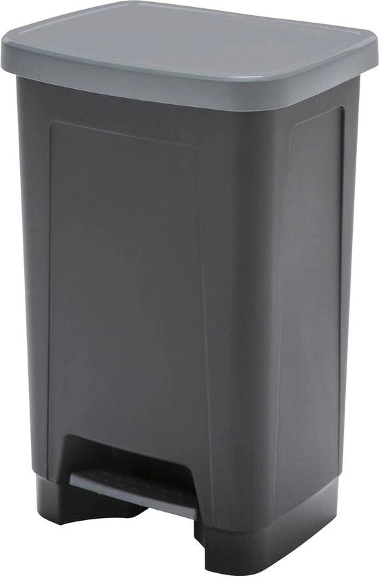 Pedaalemmer in plastica per contenitore da 50 litri - apertura a 90° - adatto per cucina, ufficio, camera da letto, bagno