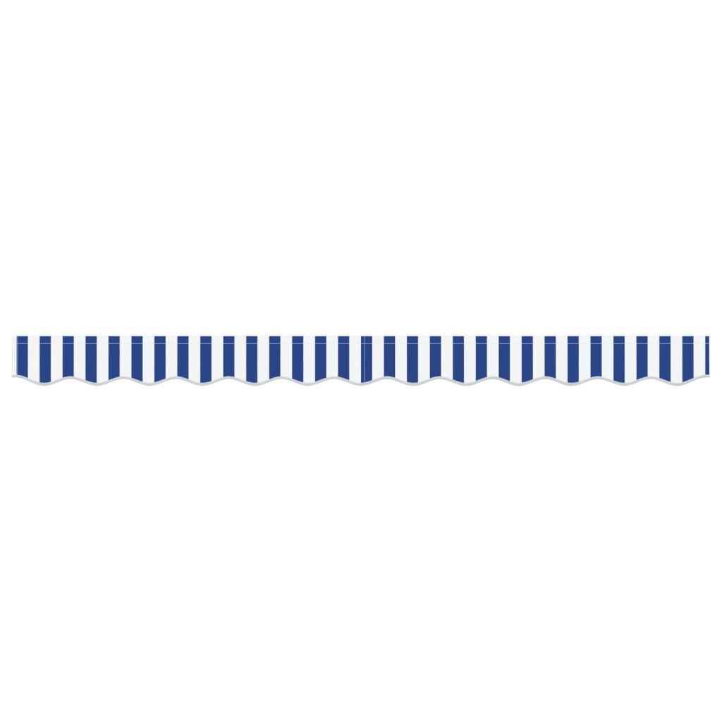 Tendone Valance per telaio da 2,5 m Blu e Bianco 2,3x0,2 m