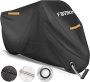 Hoesa Motor Protettivo Impermeabile Protegge Da Acqua Polvere Pioggia e Vento Adatto per Motori Scooter e Biciclette Nera 245x105x125cm