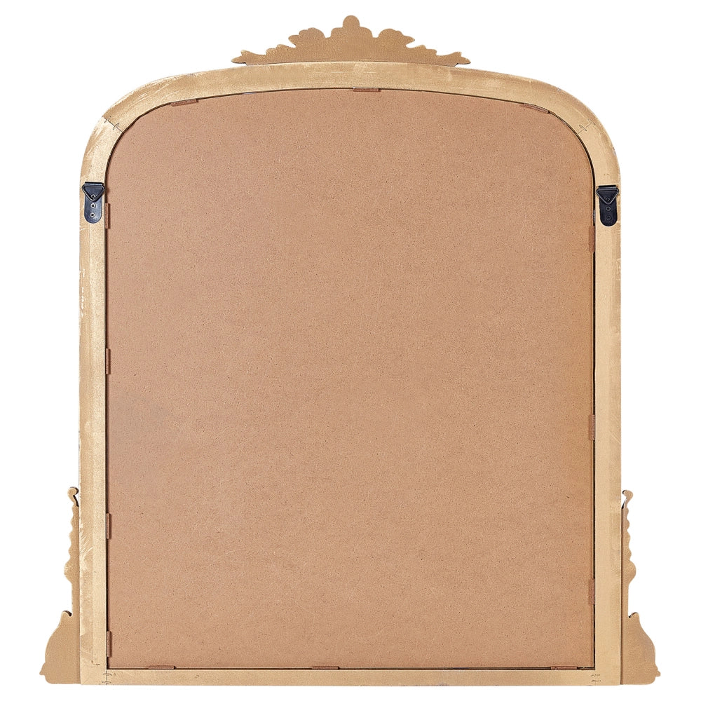 Specchio da parete in MDF dorato 75 x 78 cm Specchio decorativo da parete in stile vintage da appendere.