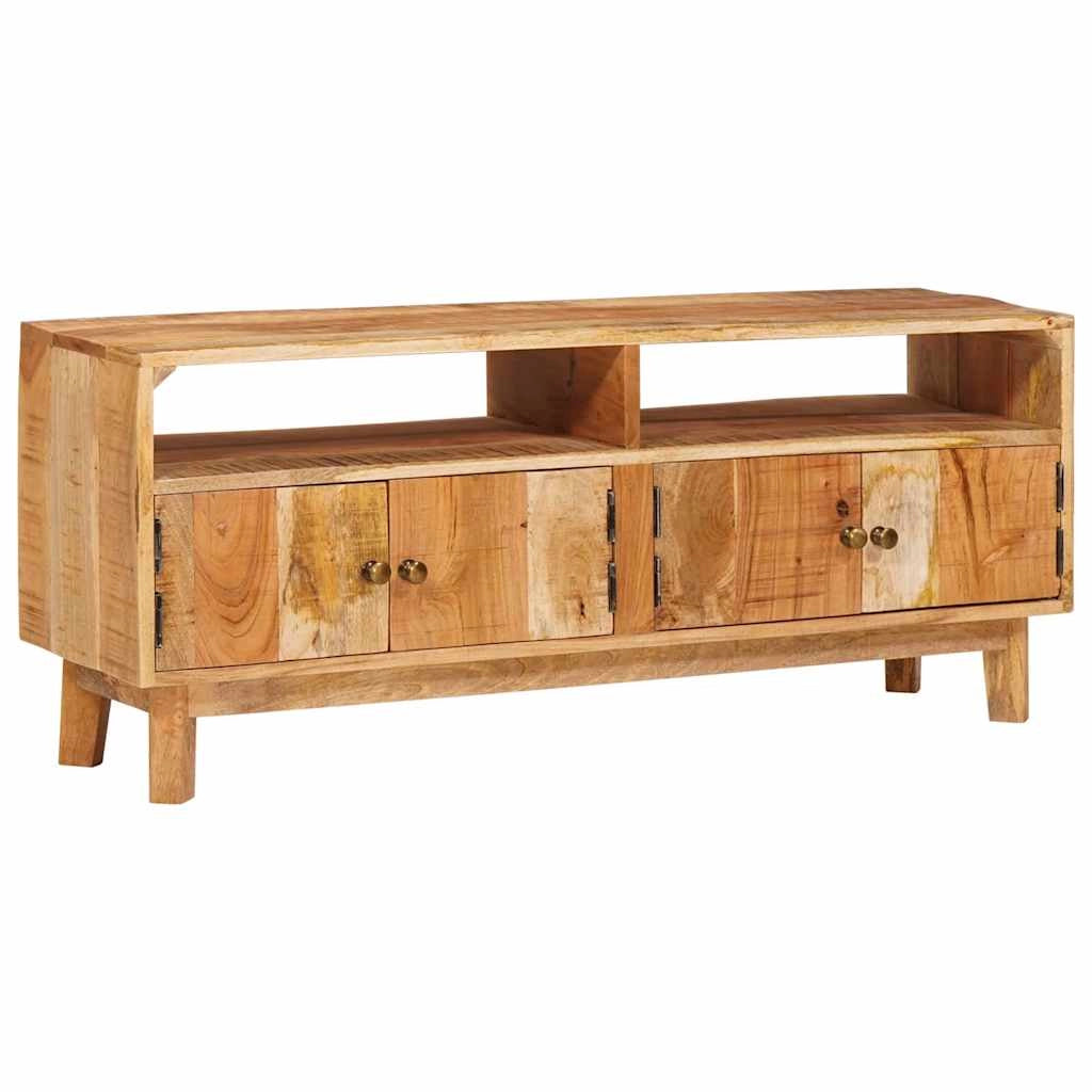 Mobiletto portaoggetti moderno e compatto rettangolare 110 x 30 x 45 cm ampio spazio di archiviazione legno di mango marrone 02_0058089