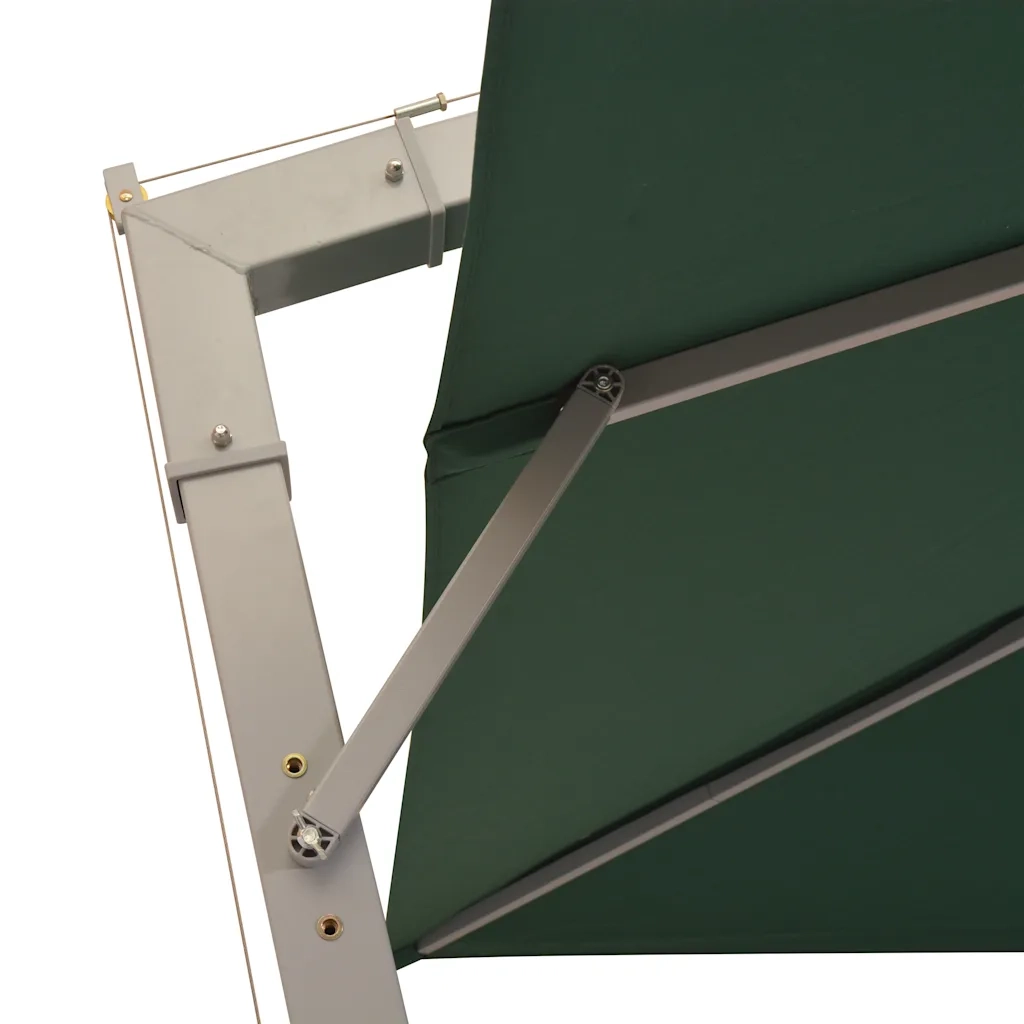 Ombrello | Parasolne Pensile 300x300 cm Verde Palo in Alluminio