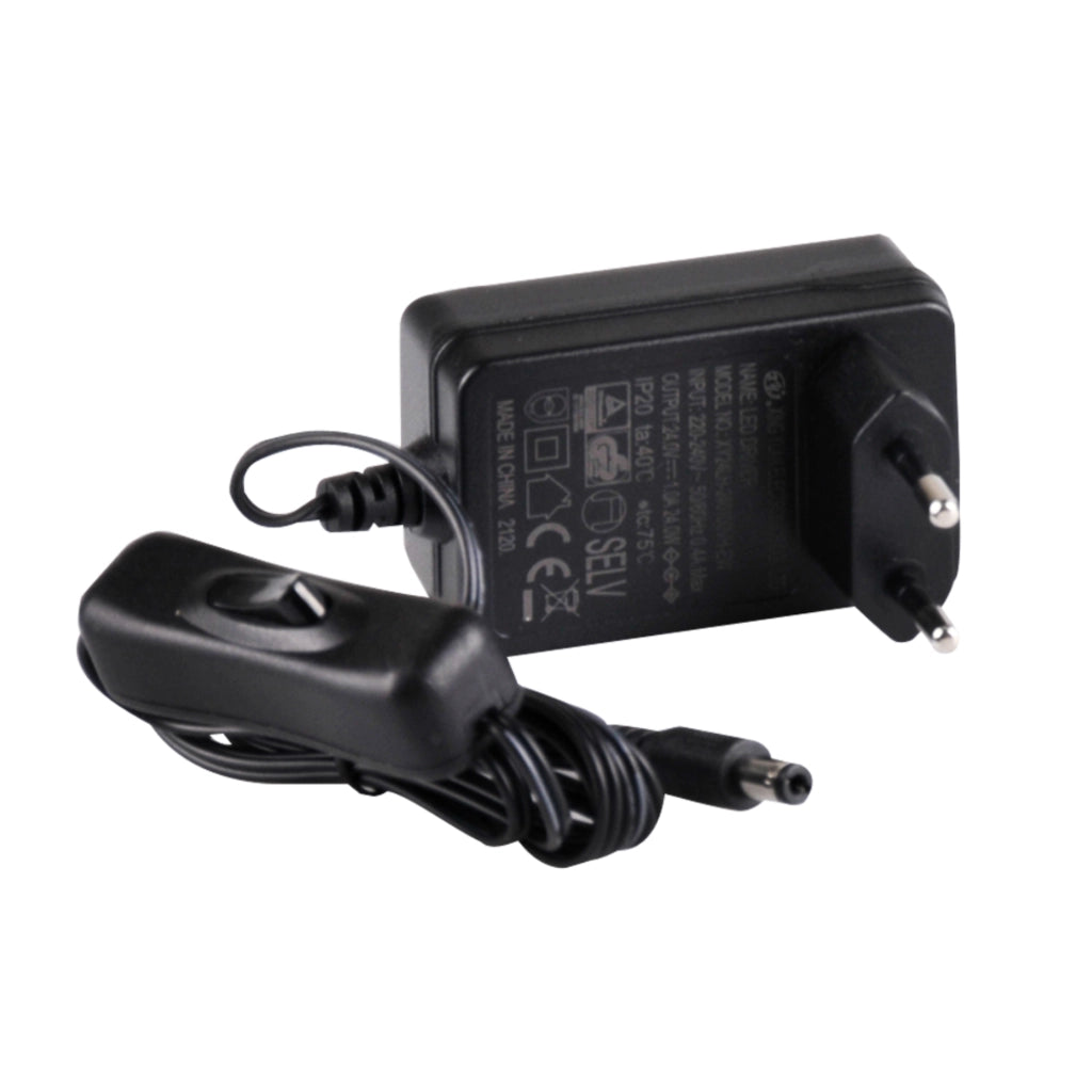 Kit striscia LED 24V 5m IP65 2700K con switch Polux