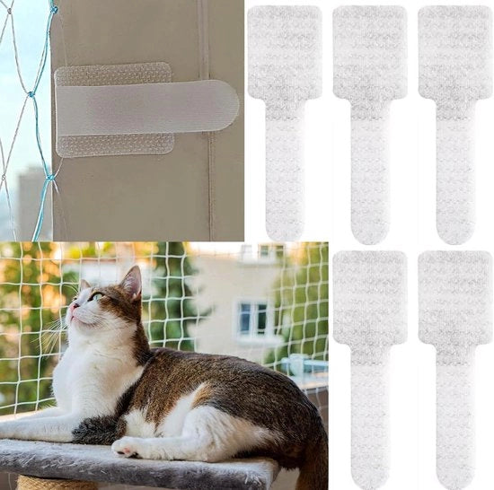 Set di 50 chiodi autofissanti - Rete di protezione per gatti all'aperto per balconi - Senza forare - Facile da installare - Universale per la sicurezza dei balconi e delle finestre