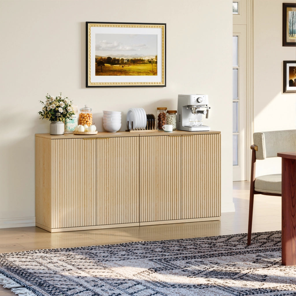 CREDENZA a 2 ante 80 x 40 x 80 cm MDF colore quercia