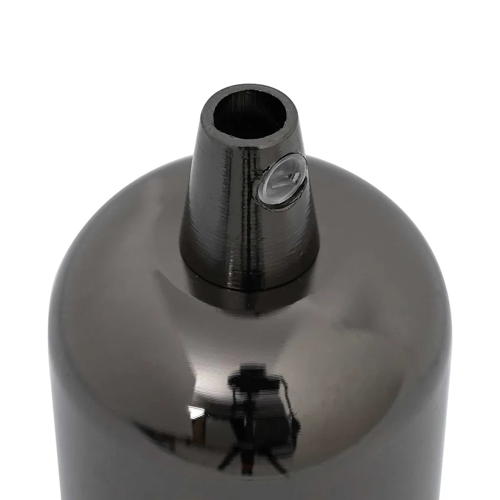 vidaXL Portalampade 2 pz Nero Lucido E27