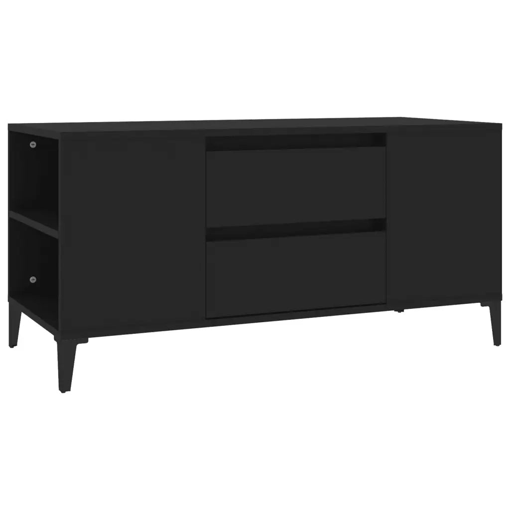 Mobile Porta TV Nero 102x44,5x50 cm in Legno Multistrato cod mxl 26780