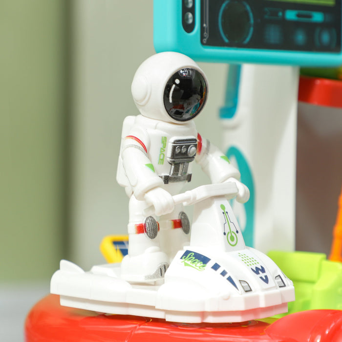 Banco da Lavoro per Bambini 21 Pezzi a Tema Spaziale con Suoni e Luci