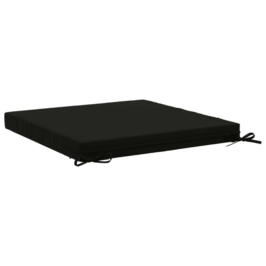 Cuscini per Sedia in 4 Pezzi SOEST 4 pz 100% Poliestere Nero 945080