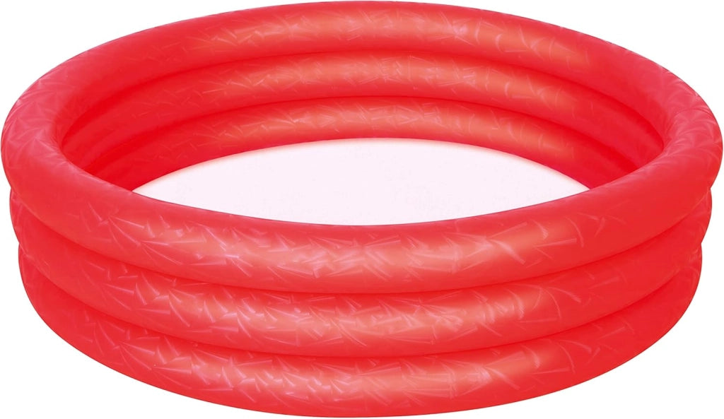 PISCINA GONFIABILE BESTWAY 3 ANELLI 122X25 CM ROSSO E BLU