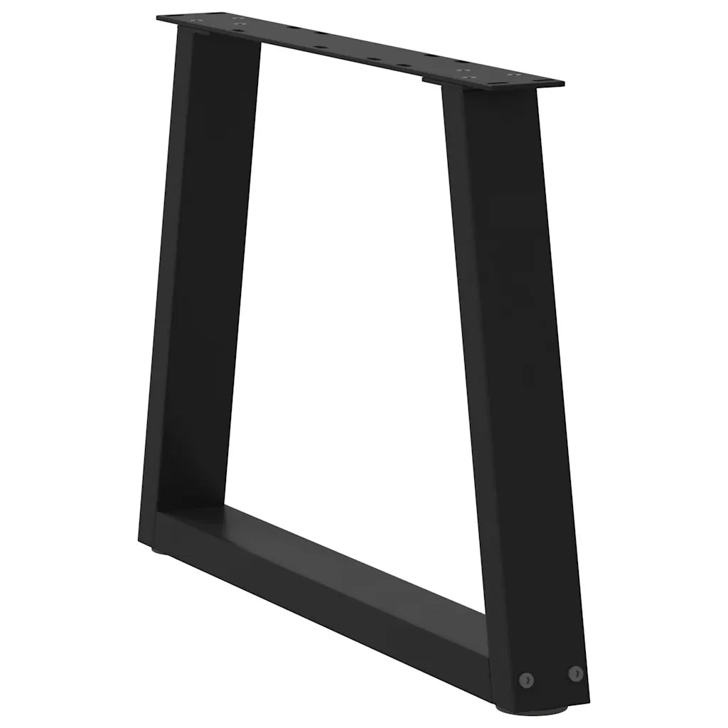 Gambe per Tavolino da CaffÃ¨ a Forma di V 2 pz Nere 70x(42-43,3) cm Acciaio