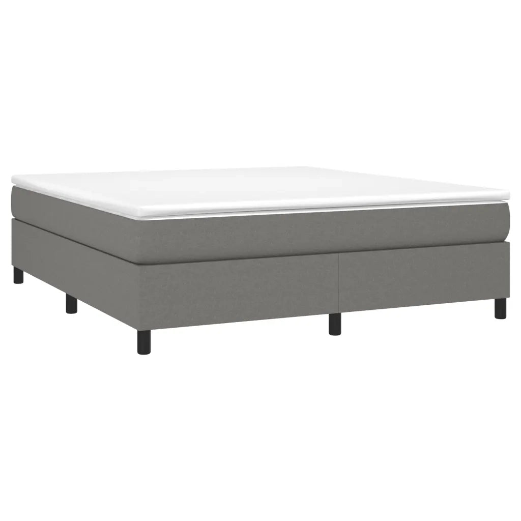 Struttura Letto a Rete a Molle-Giroletto Grigio Scuro 180x200 cm Tessuto 760244