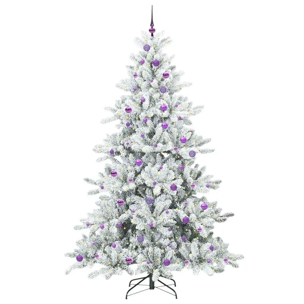Albero di Natale Artificiale con Rami Pieghevoli Bianco 240 cm 3397750