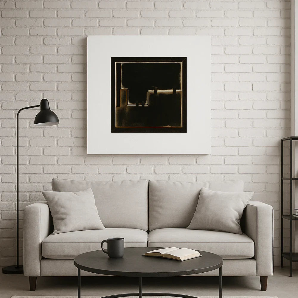 Olio su tela da parete tuck 80x80 cm design moderno | Duzzle