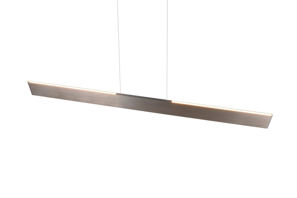 Lampadario lineare 150cm nichel LED 35W CCT Trio Galway