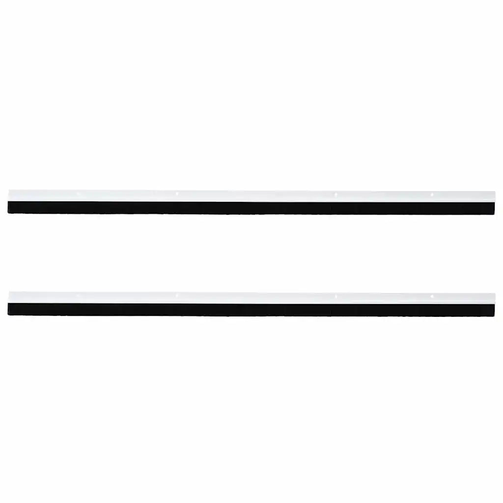 Spazzole per porte a vite 2 pcs Bianco 100 cm Lega di alluminio 42019534