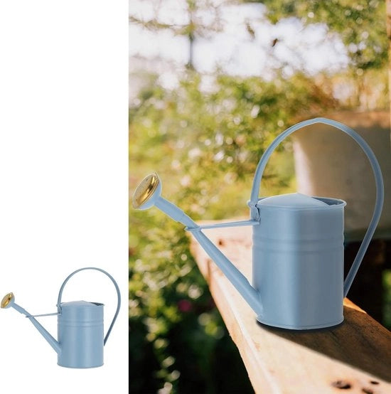 Giocobotolo 1 litro luce azzurra | lamiera zincata 105x22x30cm | può contenere accessori per giardino (1 x luce azzurra)