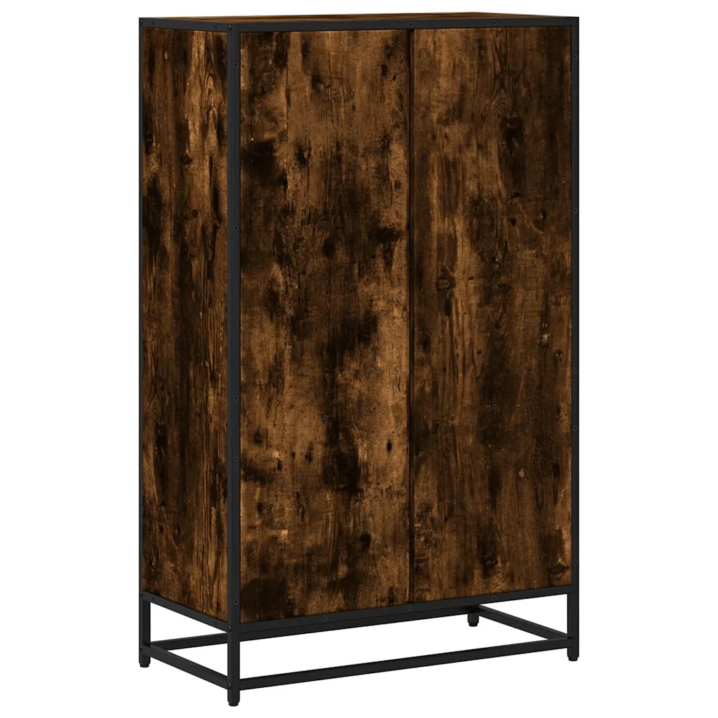 Libreria Rovere Fumo 65,5x33x107,5 cm in Legno Multistrato
