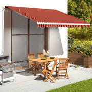 Tessuto di Ricambio Tenda da Sole Arancione e Marrone 4x3,5 mcod mxl 129333