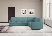 Divano karay 3 posti (tre sedute da 60cm)+ angolo + divano 2 posti medio (due sedute da 70cm) misure esterne l.281x241 | petrolio - Mobili 2G