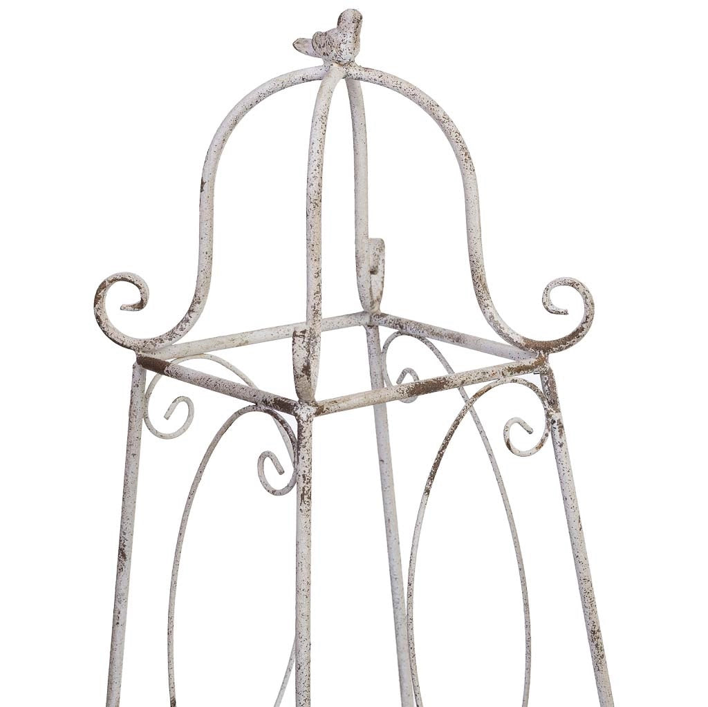 Set di decorazioni in metallo da 2 pezzi, 34x34x100h - 25x25x80h cm