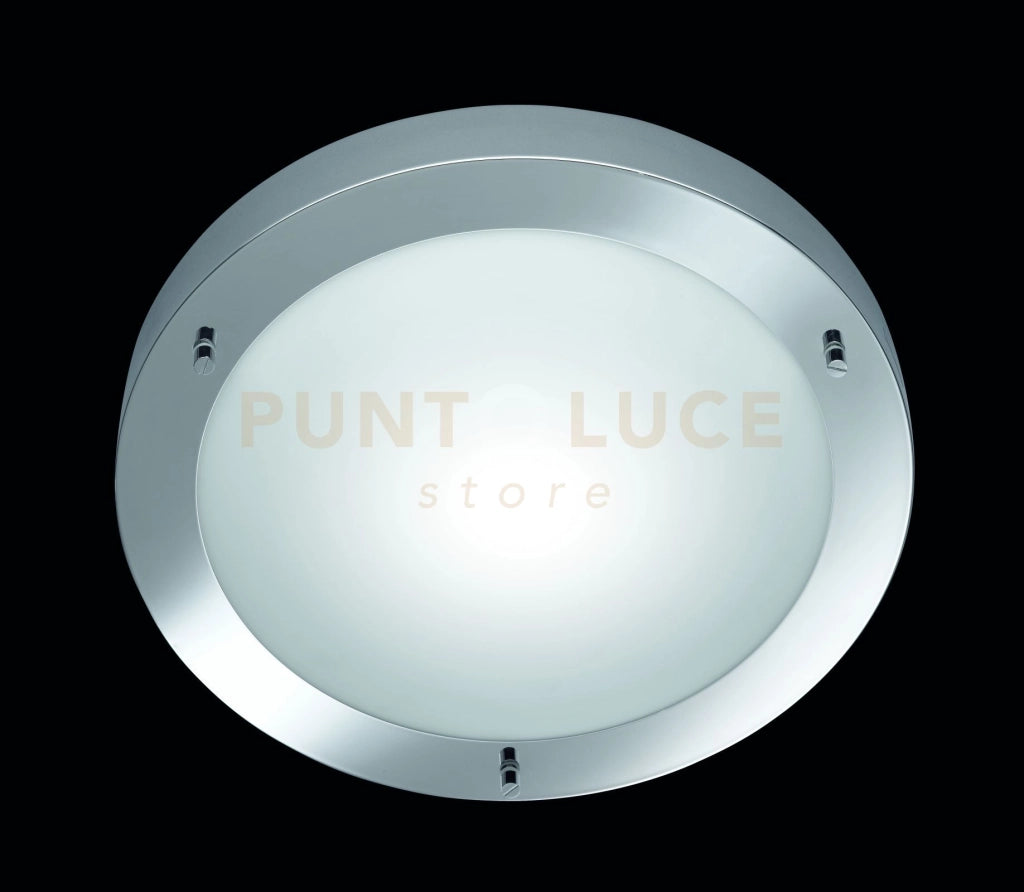 CONDUS PLAFONIERA DA BAGNO TONDA CROMO + VETRO D.32CM ATTACCO E27 1 LUCE