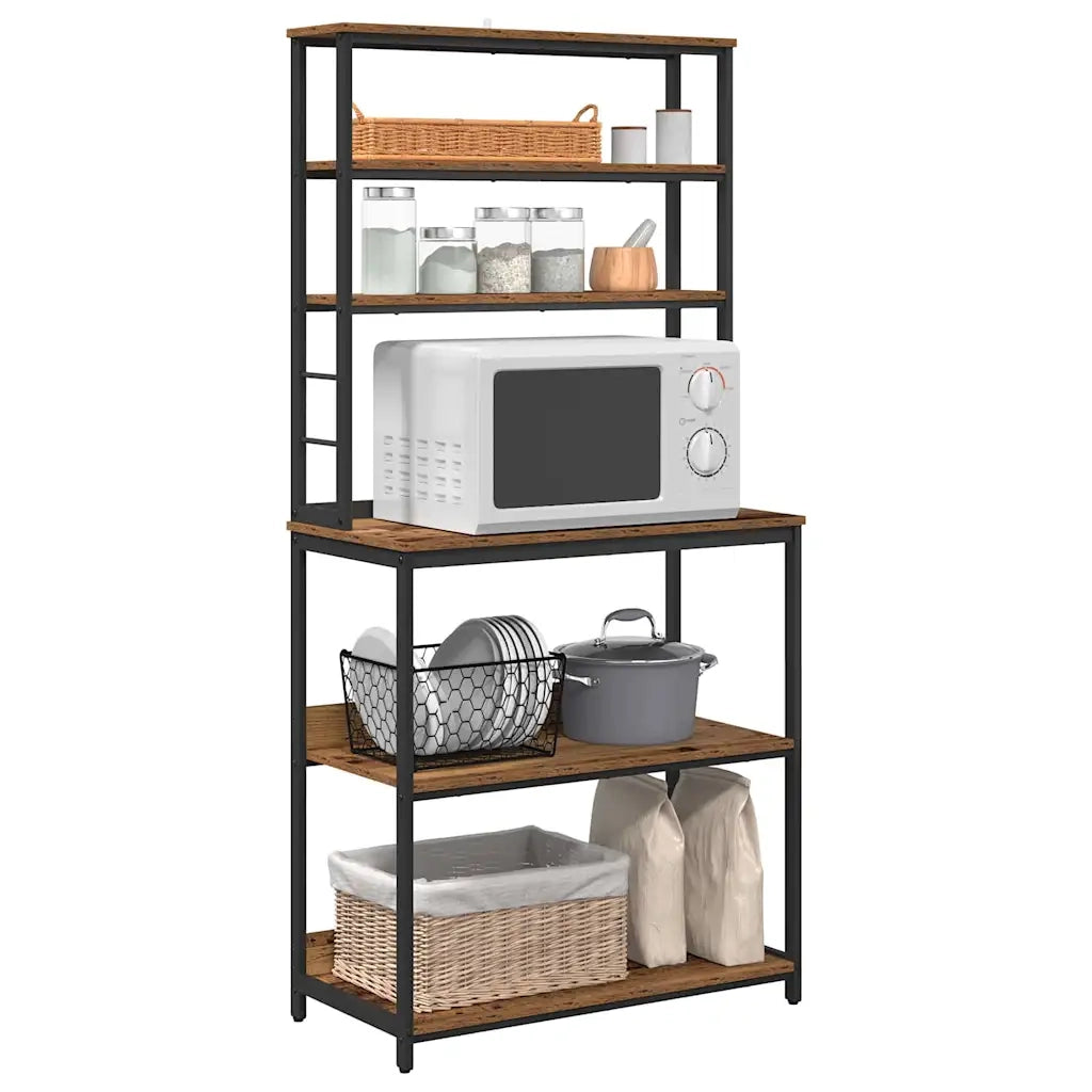 Mensola da cucina Legno vecchio 80 x 40 x 168 cm CFW8611374