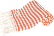 Asciugamano per bagno turco - Asciugamani per bagno - Fouta Peshtemal - Hamam - Certificato OEKO-TEX - 100% Cotone - 95 x 175 cm - Arancione