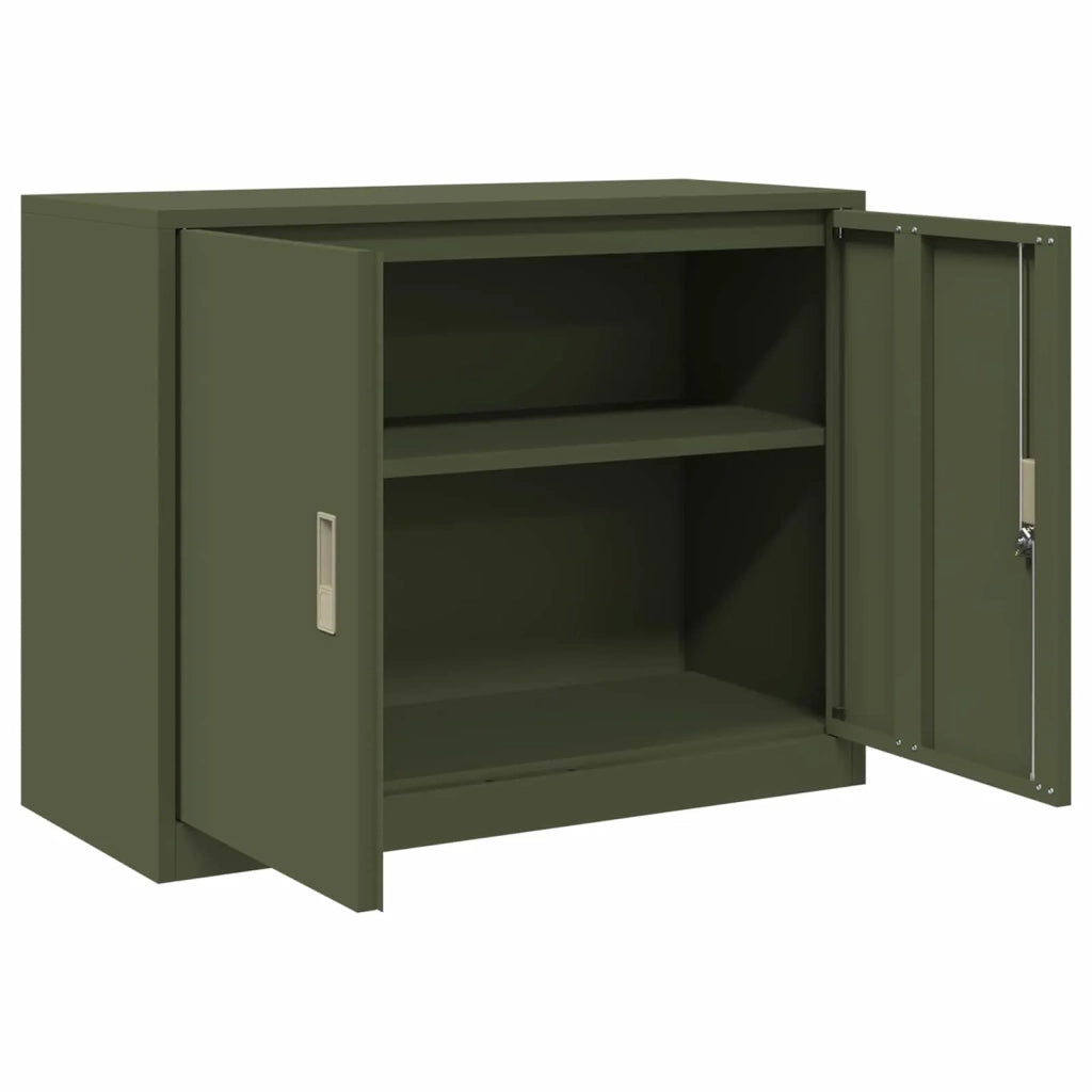 Armadio Verde oliva 90 x 40 x 70 cm Acciaio 891638
