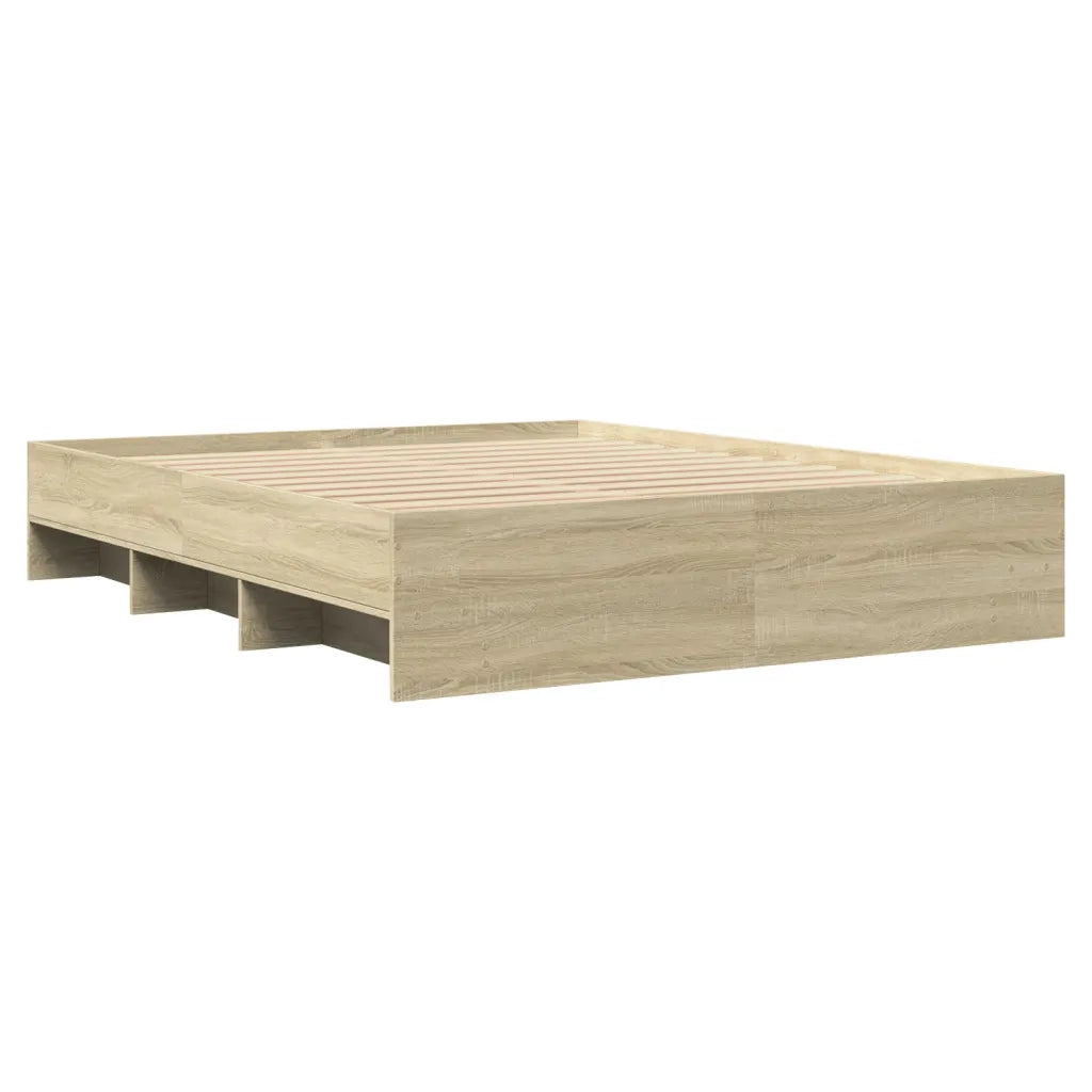 Giroletto senza Materasso Rovere Sonoma 160x200cm in Truciolato 3295641