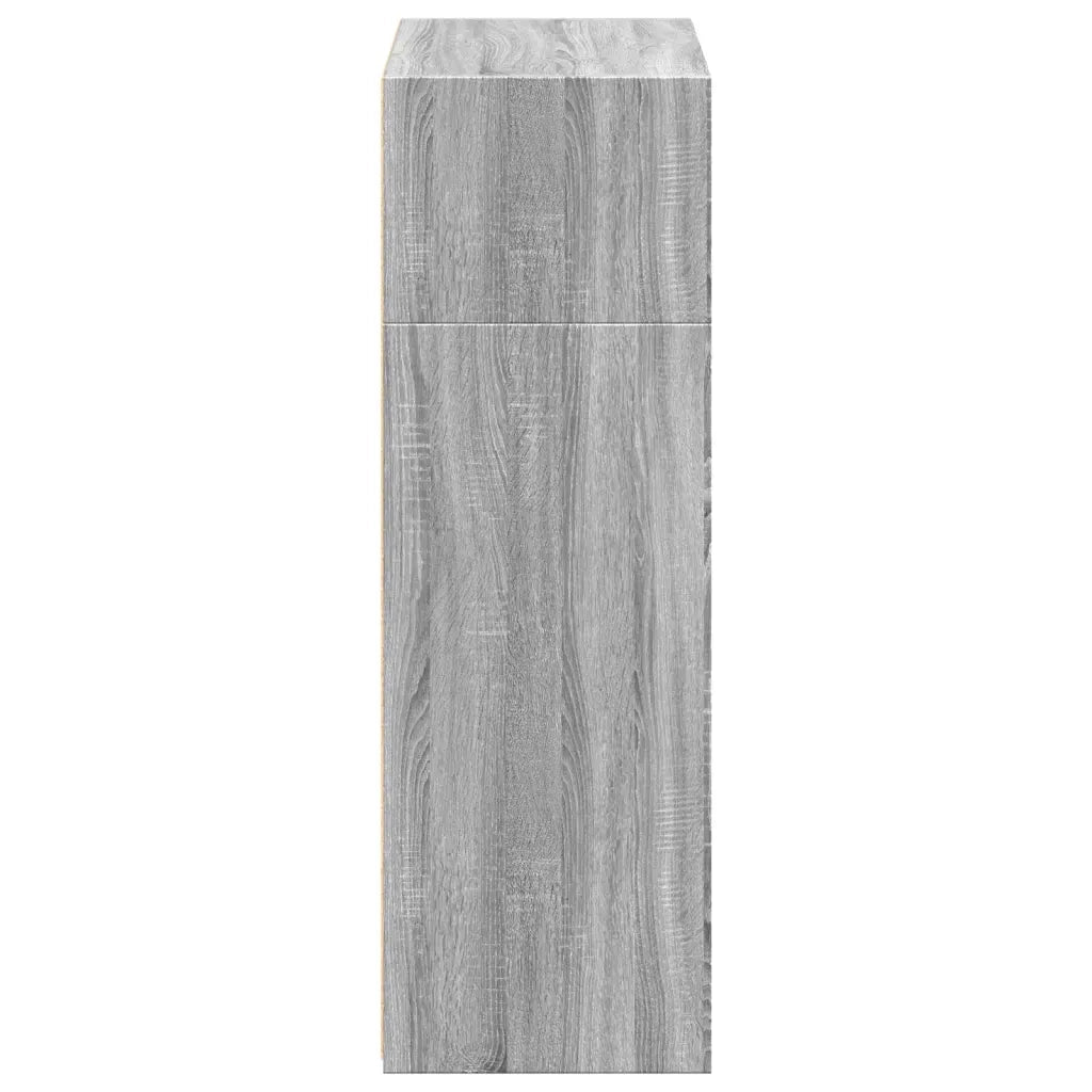 Credenza-Buffet-Armadio da cucina Grigio Sonoma 70x41x124 cm in Legno Multistrato
