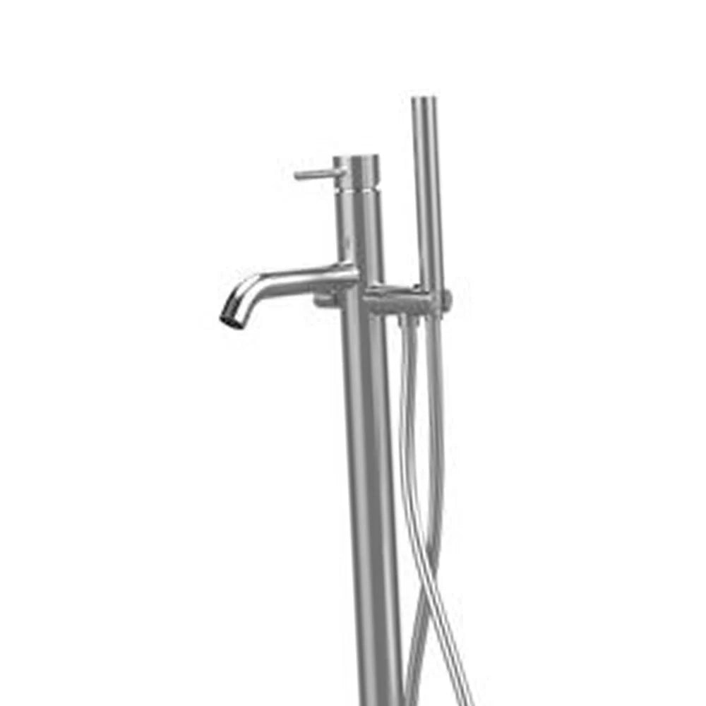 Miscelatore bordo vasca da pavimento acciaio inox - Serie X Style Inox