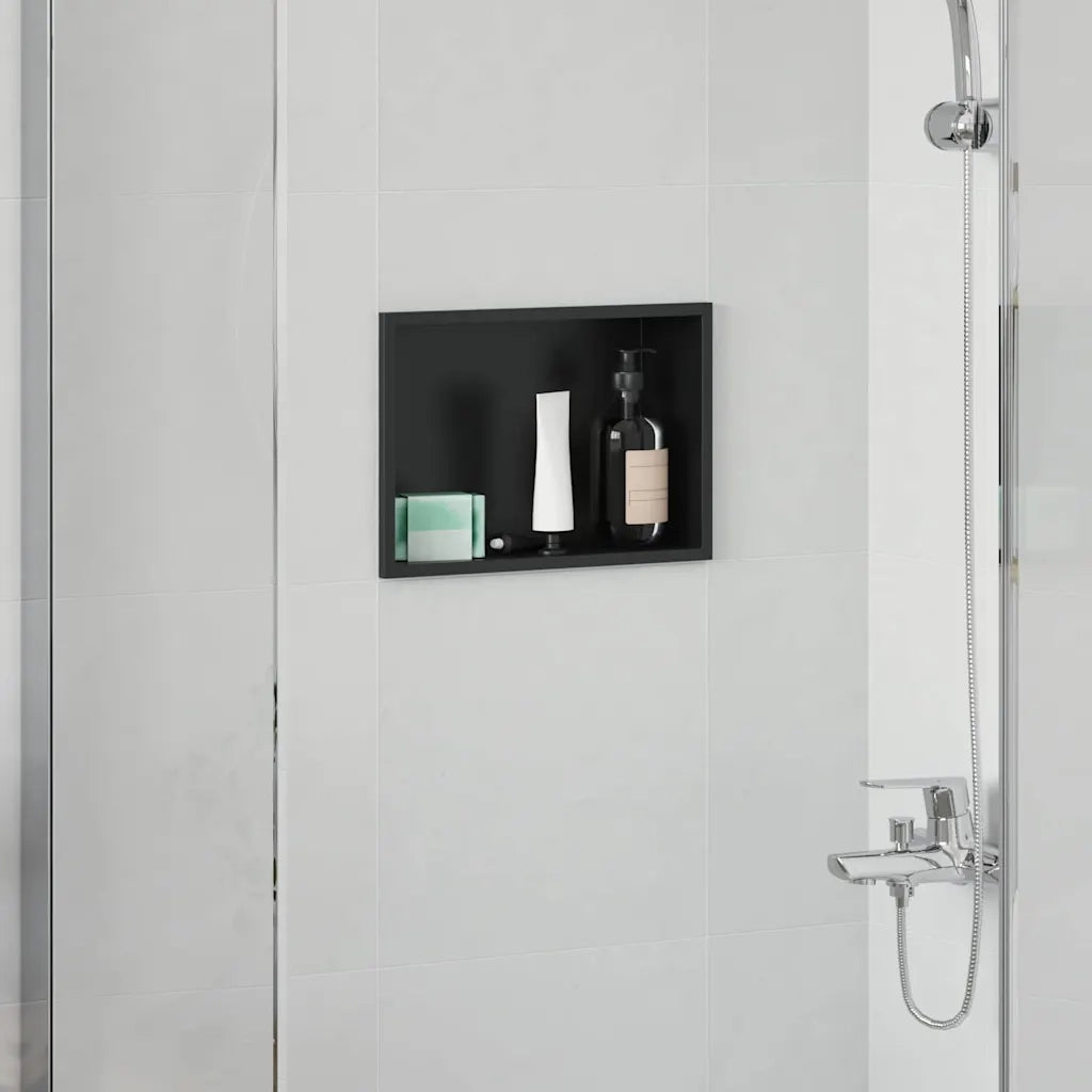 Nicchia per doccia Nero 30 x 20 x 9,5 cm Acciaio inossidabile CFW3657700