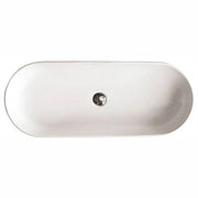 Lavabo appoggio 90 cm senza troppopieno Althea Cover Bianco