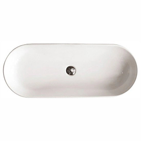 Lavabo appoggio 90 cm senza troppopieno Althea Cover Bianco