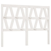 Testiera | Testata per Letto Bianca 126x4x100cm in Legno Massello di Pino
