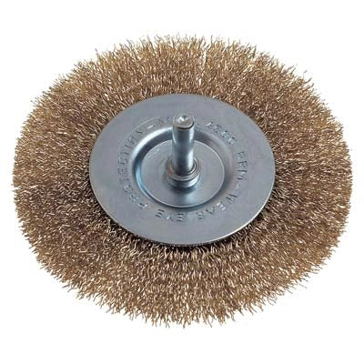 SPAZZOLA ACCIAIO CIRCOLARE + GAMBO PG - 470.00 MM  75 G.MM 6X25- 5 pezzi