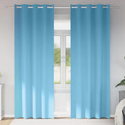 Tende Blackout con Anelli 2 pz Blu Chiaro 245 x 140 cm 4107326