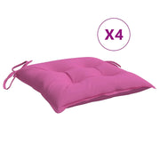 Cuscini per Sedia 4 pz | Cuscini per sedie Rosa 40x40x7 cm Tessuto