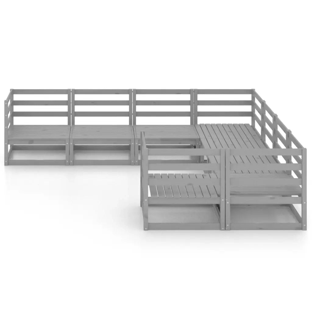 Set Divani da Giardino 8 pz in Legno Massello di Pino 3075976
