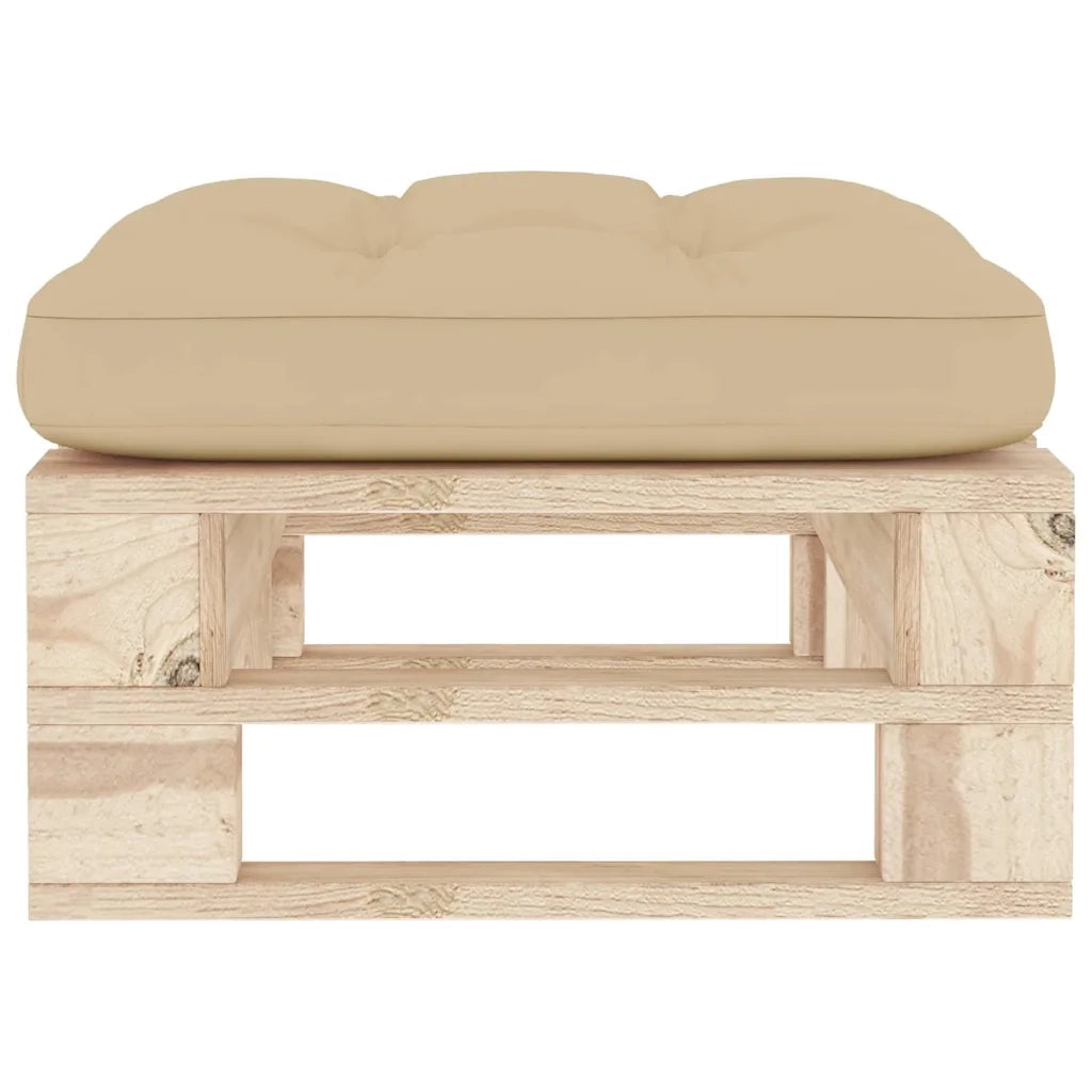 Mobili da Giardino-Ottomana da Giardino Pallet in Legno di Pino Impregnato 980887