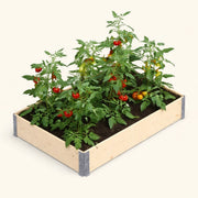 Orto Rialzato in Legno 120×80 cm in Pino FSC, Montaggio Senza Attrezzi in 5 Min Fondo Aperto, Capacità 175L da Giardino Esterno